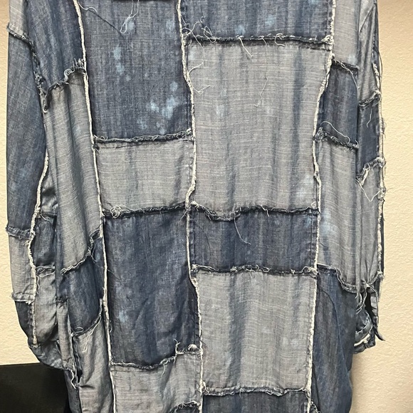 Jaded Gypsy Patchwork Denim Jean Duster Jacket - Picture 4 of 8